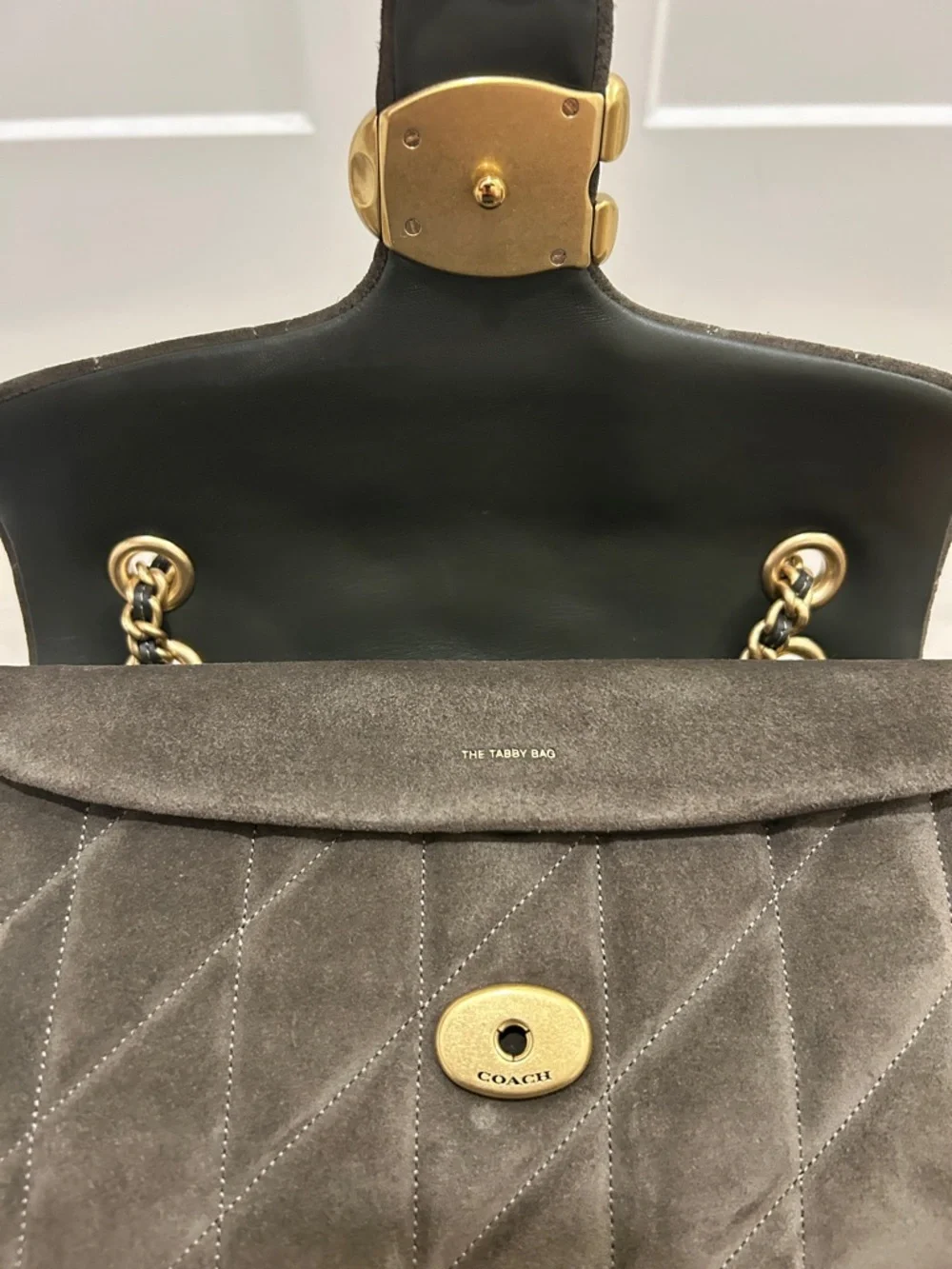 Coach (NWT) Tabby Shoulder Bag 26 With Quilting in Olive - Picture 9 of 16